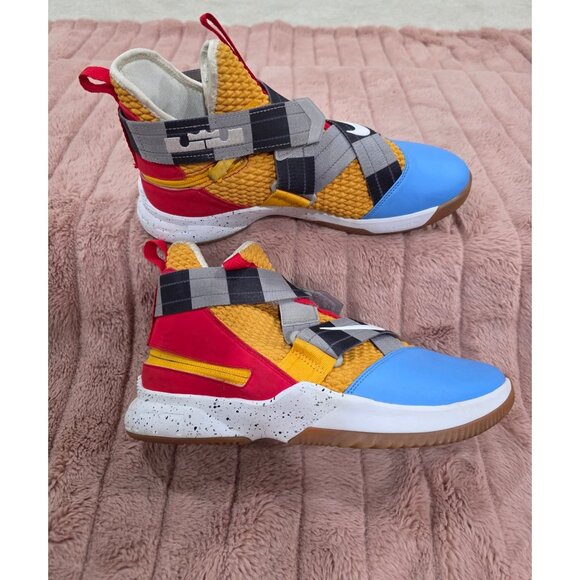Nike Lebron Soldier 12 Multicolor Basketball Shoes Size 10 EU 44 Yellow/Blue/Red main image 12